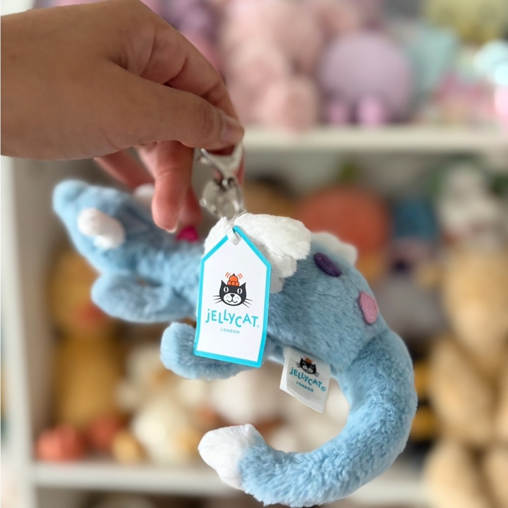 Jellycat Sky Dragon Bag Charm - Authentic & BNWT! - Picture 4 of 6